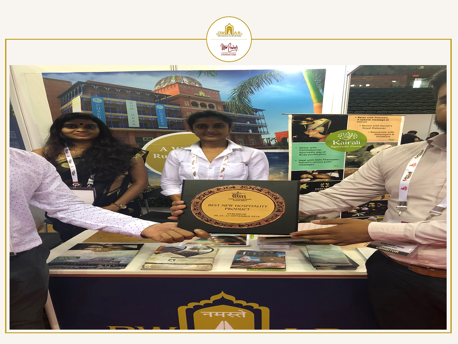 Namaste Dwaar receives best new hospitality product award at iitm 2019