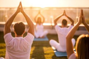Mindfulness and meditation space at Namaste Dwaar wellness retreat