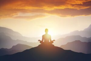 Practising mindfulness in nature at Namaste Dwaar wellness resort