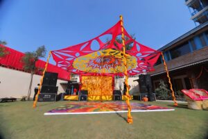 Sustainable wedding decor at Namaste Dwaar eco-resort
